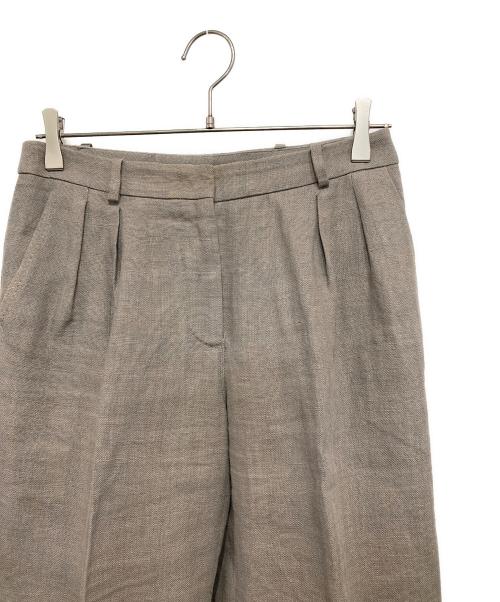 MaxMara（マックスマーラ）MaxMara (マックスマーラ) リネンスラックス グレー サイズ:６の古着・服飾アイテム