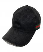 GUCCIグッチ）の古着「キャップ」｜ブラック