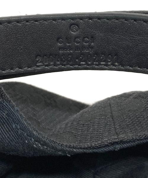 GUCCI（グッチ）GUCCI (グッチ) キャップ ブラック サイズ:L/59の古着・服飾アイテム