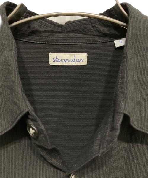 STEVEN ALAN（スティーブンアラン）STEVEN ALAN (スティーブンアラン) コードレーンショートスリーブシャツ ブラック サイズ:Sの古着・服飾アイテム
