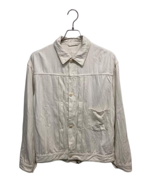 COMOLI（コモリ）COMOLI (コモリ) シルクネップTYPE-1ジャケット ホワイト サイズ:SIZE 2の古着・服飾アイテム