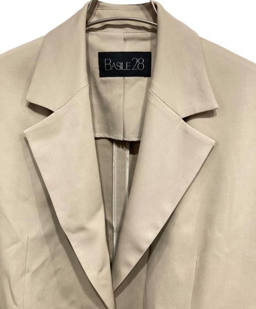 BASILE 28（バジーレ28）BASILE 28 (バジーレ28) ヴィスコースウールツイル ジレロ ベージュ サイズ:9の古着・服飾アイテム