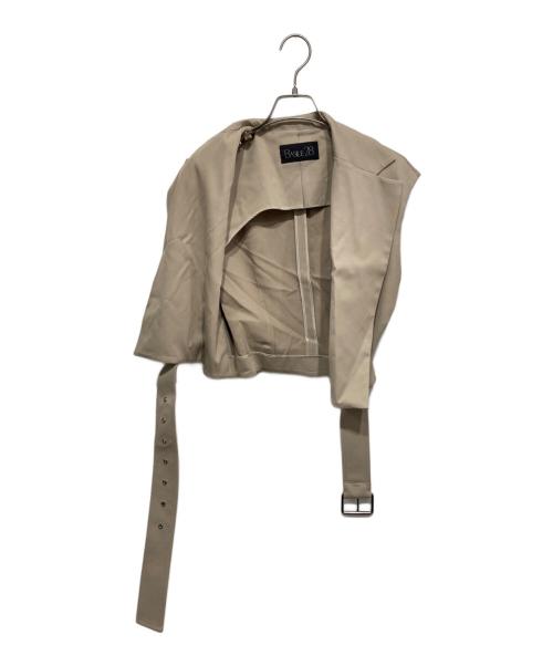 BASILE 28（バジーレ28）BASILE 28 (バジーレ28) ヴィスコースウールツイル ジレロ ベージュ サイズ:9の古着・服飾アイテム