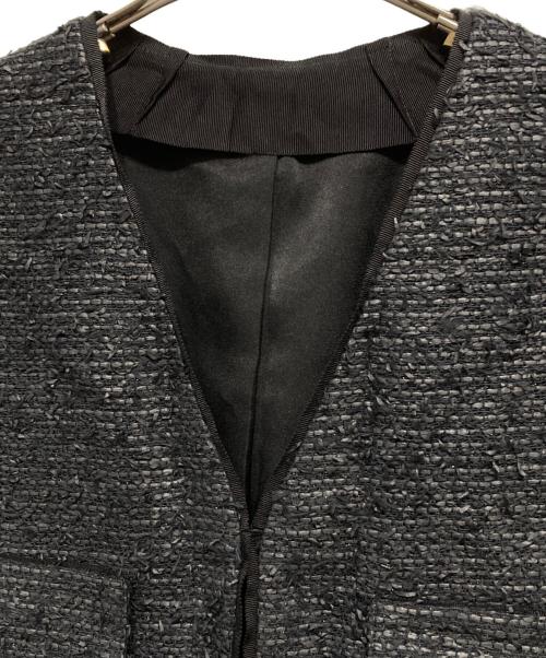 BASILE 28（バジーレ28）BASILE 28 (バジーレ28) 和紙カラミ ジレ ブラック サイズ:9の古着・服飾アイテム