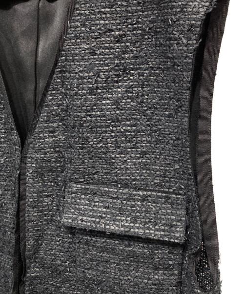 BASILE 28（バジーレ28）BASILE 28 (バジーレ28) 和紙カラミ ジレ ブラック サイズ:9の古着・服飾アイテム