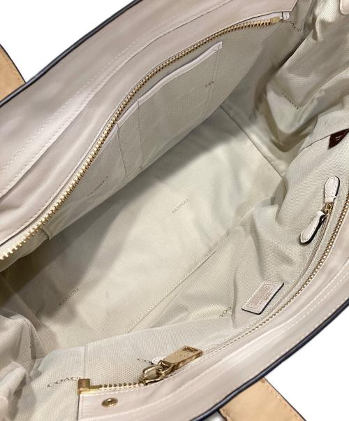 COACH（コーチ）COACH (コーチ) ハンドバッグ ベージュの古着・服飾アイテム