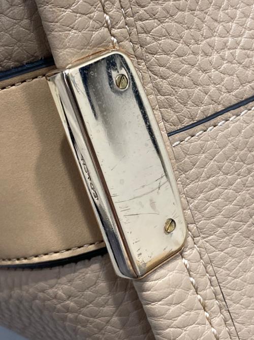 COACH（コーチ）COACH (コーチ) ハンドバッグ ベージュの古着・服飾アイテム