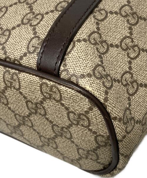 GUCCI（グッチ）GUCCI (グッチ) GGスプリーム 2WAYトートバッグ ブラウンの古着・服飾アイテム