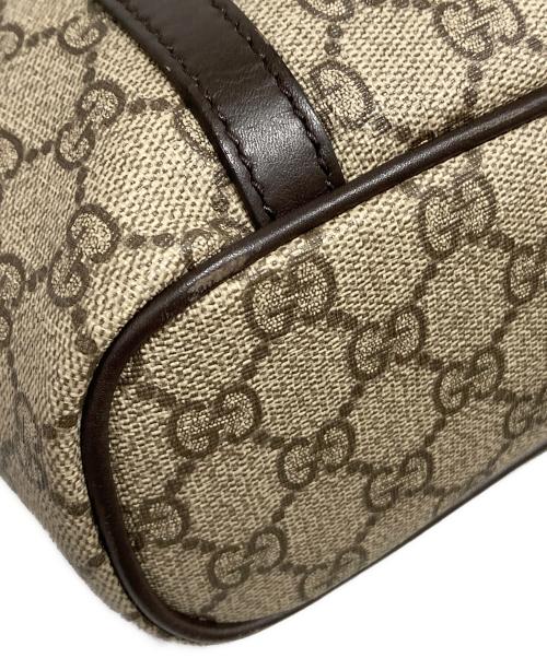 GUCCI（グッチ）GUCCI (グッチ) GGスプリーム 2WAYトートバッグ ブラウンの古着・服飾アイテム