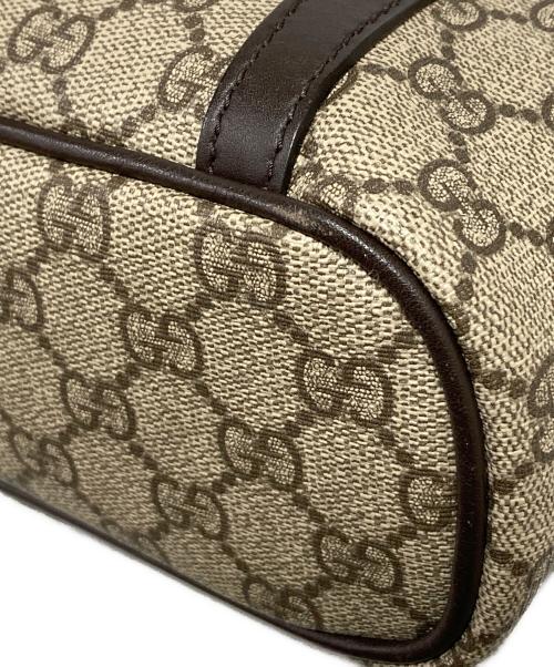 GUCCI（グッチ）GUCCI (グッチ) GGスプリーム 2WAYトートバッグ ブラウンの古着・服飾アイテム