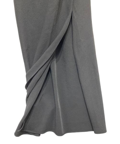 maison celon（メゾンセロン）maison celon (メゾンセロン) asymmetry drape cami dress ブラック サイズ:-の古着・服飾アイテム