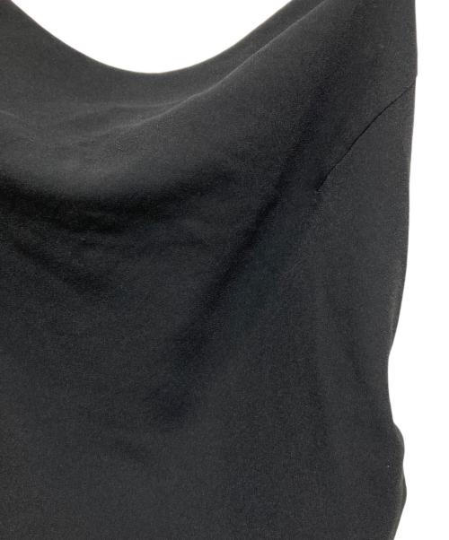 maison celon（メゾンセロン）maison celon (メゾンセロン) asymmetry drape cami dress ブラック サイズ:-の古着・服飾アイテム