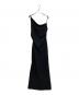 maison celon（メゾンセロン）の古着「asymmetry drape cami dress」｜ブラック