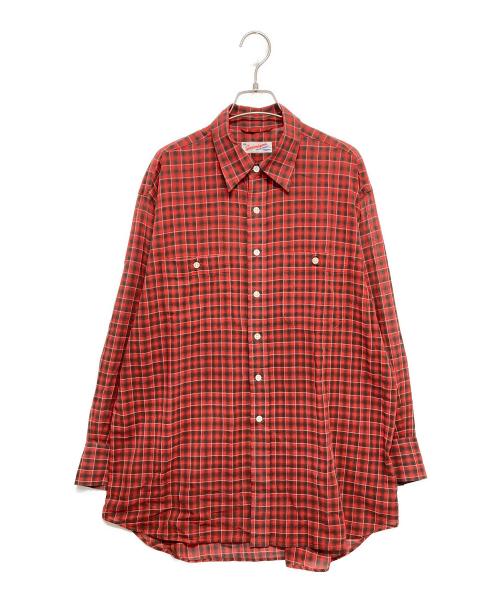 Spick and Span（スピック＆スパン）Spick and Span (スピック＆スパン) コットンボイルチェックシャツ レッド サイズ:-の古着・服飾アイテム