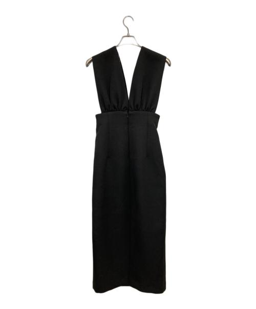 Whim Gazette（ウィムガゼット）Whim Gazette (ウィムガゼット) Vジャンスカワンピース ブラック サイズ:３８の古着・服飾アイテム