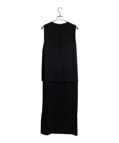 MARW UNITED ARROWS（マルゥ ユナイテッドアローズ）MARW UNITED ARROWS (マルゥ ユナイテッドアローズ) レイヤード ノースリーブ ワンピース ブラック サイズ:３８の古着・服飾アイテム