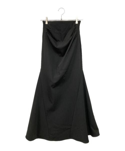 Snidel（スナイデル）Snidel (スナイデル) Sustainableドレープマーメイドスカート ブラック サイズ:１の古着・服飾アイテム
