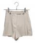 HER LIP TO（ハーリップトゥ）の古着「Front Tuck Twill Shorts」｜ベージュ