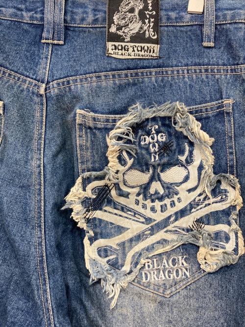 DOG TOWN（ドッグ タウン）DOG TOWN (ドッグ タウン) デニムハーフパンツ インディゴ サイズ:FREEの古着・服飾アイテム