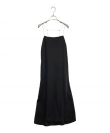 allureville（アルアバイル）の古着「バックスラッシュディテールキャミワンピース」｜ブラック