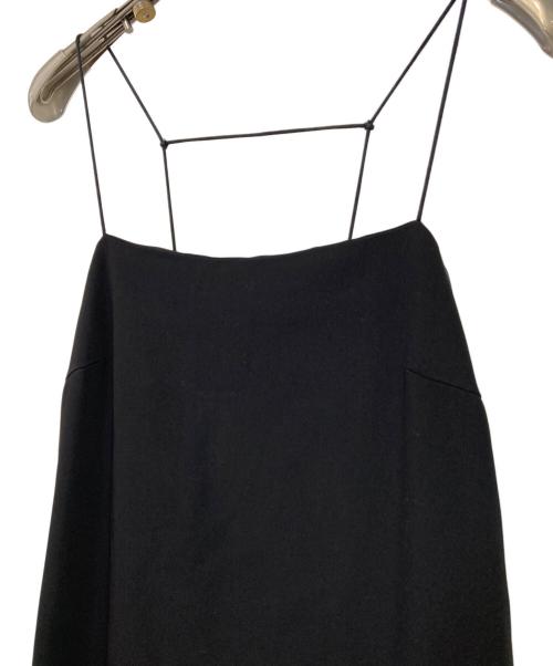 allureville（アルアバイル）allureville (アルアバイル) バックスラッシュディテールキャミワンピース ブラック サイズ:2の古着・服飾アイテム