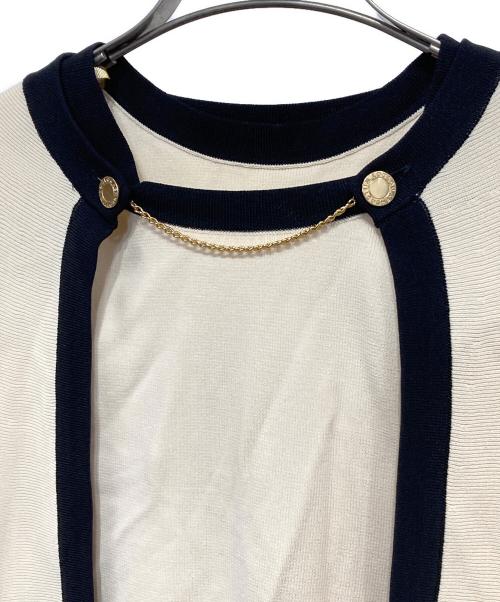 Loulou Willoughby（ルルウィルビー）Loulou Willoughby (ルルウィルビー) バイカラーケープレット ベージュ サイズ:2の古着・服飾アイテム