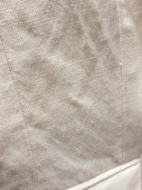 allureville（アルアバイル）allureville (アルアバイル) リネンコンシャークスキンハーフスリーブジャケット アイボリー サイズ:1の古着・服飾アイテム