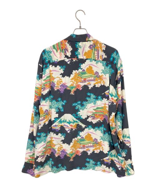 Sun Surf（サンサーフ）Sun Surf (サンサーフ) アロハシャツ グレー×グリーン サイズ:Lの古着・服飾アイテム