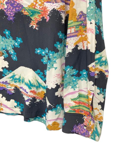 Sun Surf（サンサーフ）Sun Surf (サンサーフ) アロハシャツ グレー×グリーン サイズ:Lの古着・服飾アイテム