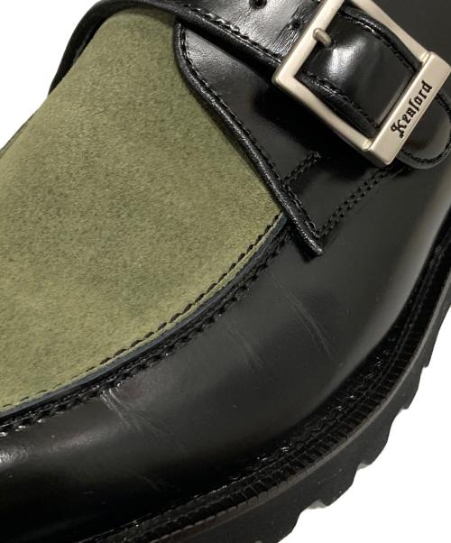 kenford（ケンフォード）kenford (ケンフォード) NEW CLASSIC U-MOC MONK STRAP ブラック×グリーン サイズ:27の古着・服飾アイテム