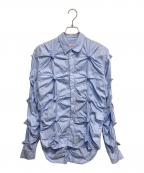 CHARLES JEFFREY LOVERBOYチャールズ ジェフリー ラバーボーイ）の古着「Blue Spikey Shirt」｜ブルー