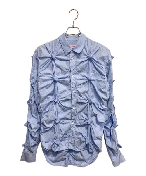 CHARLES JEFFREY LOVERBOY（チャールズ ジェフリー ラバーボーイ）CHARLES JEFFREY LOVERBOY (チャールズ ジェフリー ラバーボーイ) Blue Spikey Shirt ブルー サイズ:Sの古着・服飾アイテム