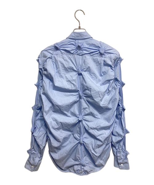 CHARLES JEFFREY LOVERBOY（チャールズ ジェフリー ラバーボーイ）CHARLES JEFFREY LOVERBOY (チャールズ ジェフリー ラバーボーイ) Blue Spikey Shirt ブルー サイズ:Sの古着・服飾アイテム