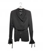 ottolingerオットリンガー）の古着「Fitted Belt Blazer」｜ブラック