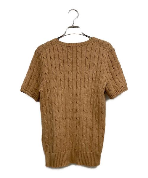 POLO RALPH LAUREN（ポロ・ラルフローレン）POLO RALPH LAUREN (ポロ・ラルフローレン) 半袖ケーブルニット ベージュ サイズ:Ｍの古着・服飾アイテム