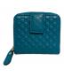 GUCCI (グッチ) マイクログッチシマ ウォレット ブルー：14000円