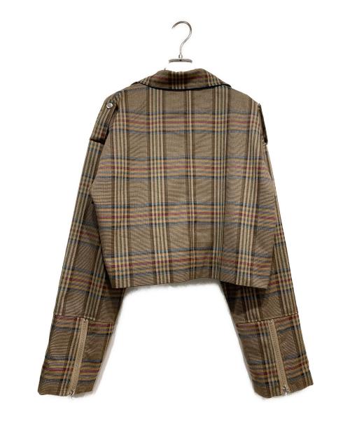 jouetie（ジュエティ）jouetie (ジュエティ) ライダースセットアップ ブラウン サイズ:Mの古着・服飾アイテム