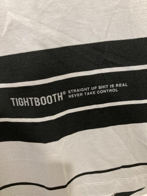TIGHTBOOTH PRODUCTION（タイトブースプロダクション）TIGHTBOOTH PRODUCTION (タイトブースプロダクション) BORDER S/S T-SHIRT グレー サイズ:XLの古着・服飾アイテム