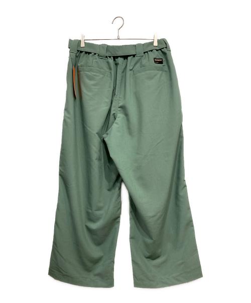 TIGHTBOOTH PRODUCTION（タイトブースプロダクション）TIGHTBOOTH PRODUCTION (タイトブースプロダクション) TRO BAGGY SLACKS グリーン サイズ:XXLの古着・服飾アイテム