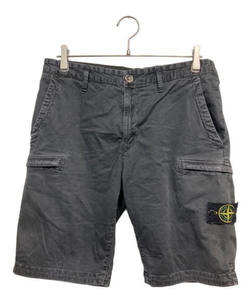 STONE ISLAND（ストーンアイランド）STONE ISLAND (ストーンアイランド) カーゴショーツ ブラック サイズ:W31の古着・服飾アイテム