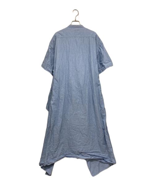 HYKE（ハイク）HYKE (ハイク) バンドカラーデニムワンピース インディゴ サイズ:2の古着・服飾アイテム