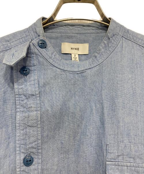 HYKE（ハイク）HYKE (ハイク) バンドカラーデニムワンピース インディゴ サイズ:2の古着・服飾アイテム