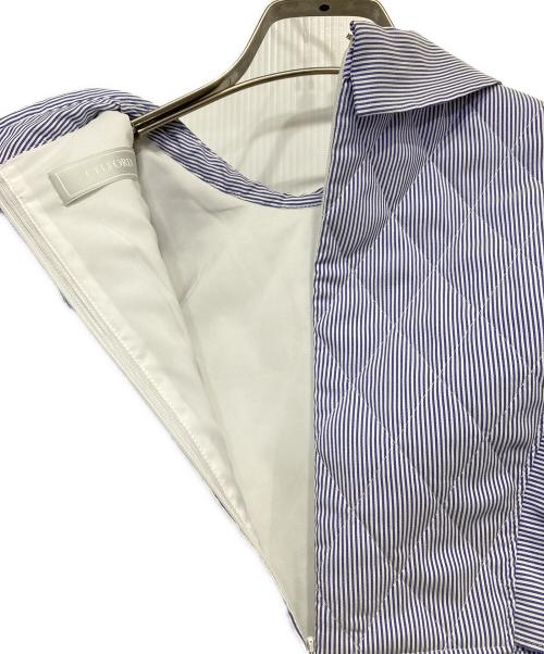 CELFORD（セルフォード）CELFORD (セルフォード) ケーププリーツシャツワンピース ブルー サイズ:36の古着・服飾アイテム