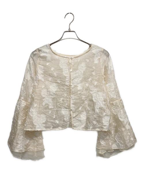 SHENERY（シーナリー）SHENERY (シーナリー) ベルスリーブ2WAYブラウス ベージュ サイズ:Fの古着・服飾アイテム