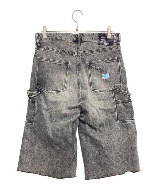 Liberaiders（リベレイダース）Liberaiders (リベレイダース) DAMAGED DENIM BUGGY SHORTS/リベレイダース ダメージドデニムバギーショーツ グレー サイズ:MEDIUMの古着・服飾アイテム