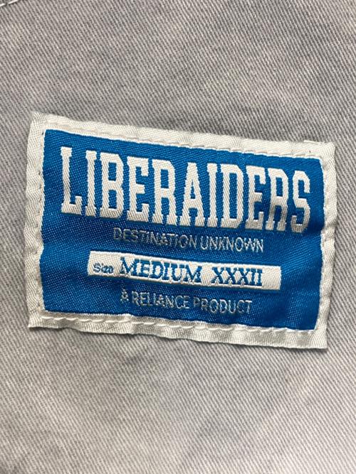 Liberaiders（リベレイダース）Liberaiders (リベレイダース) DAMAGED DENIM BUGGY SHORTS/リベレイダース ダメージドデニムバギーショーツ グレー サイズ:MEDIUMの古着・服飾アイテム