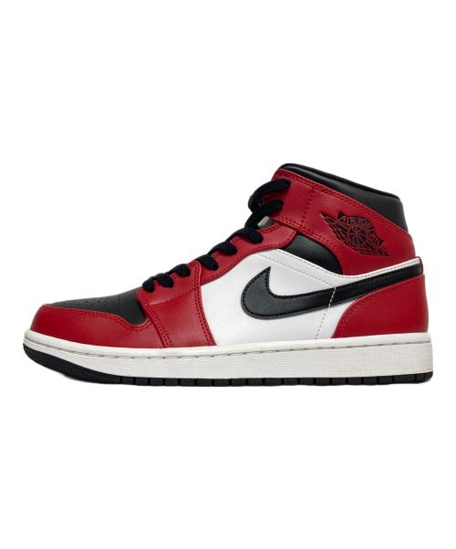 NIKE（ナイキ）NIKE (ナイキ) AIR JORDAN 1 MID レッド×ブラック サイズ:27.0の古着・服飾アイテム