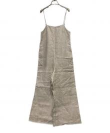 Plage（プラージュ）の古着「french linen オールインワン」｜ベージュ
