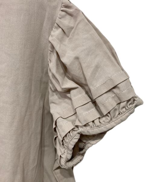 IENA（イエナ）IENA (イエナ) パフスリーブ半袖ブラウス ブラウン サイズ:-の古着・服飾アイテム