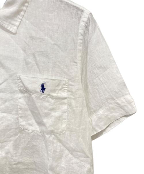 POLO RALPH LAUREN（ポロ・ラルフローレン）POLO RALPH LAUREN (ポロ・ラルフローレン) リネンシャツ ホワイト サイズ:Ｍの古着・服飾アイテム